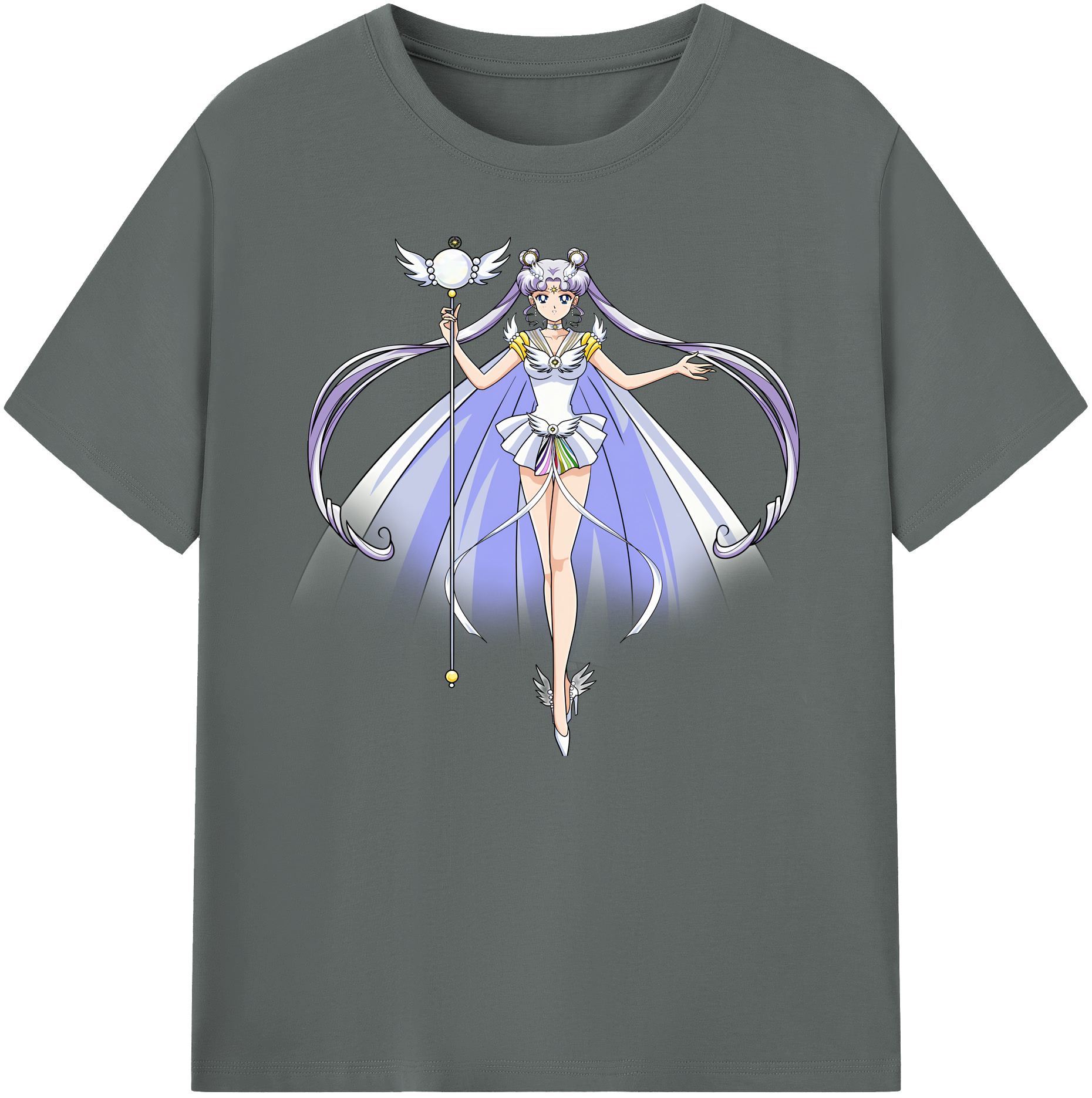 （画像用） 美少女戦士セーラームーン 月野 うさぎ つきの うさぎ Sailor Moon Tsukino Usagi 綿100％ メンズ半袖Tシャツ｜肌触りやわらか＆通気性
